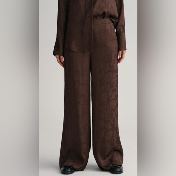 Brown Wide-Leg Pants - Picture 3 of 4